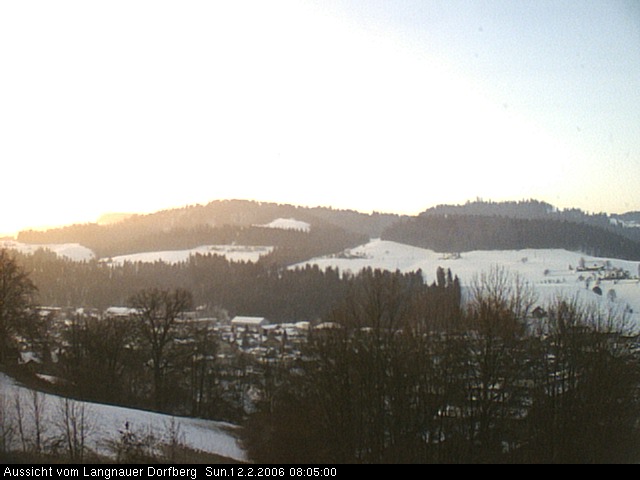 Webcam-Bild: Aussicht vom Dorfberg in Langnau 20060212-080500