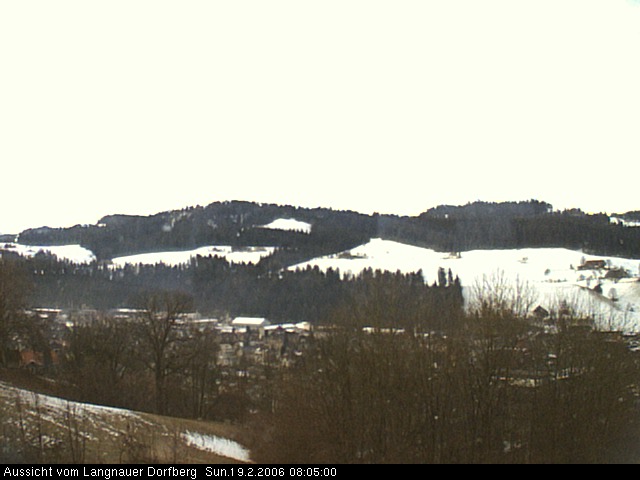 Webcam-Bild: Aussicht vom Dorfberg in Langnau 20060219-080500