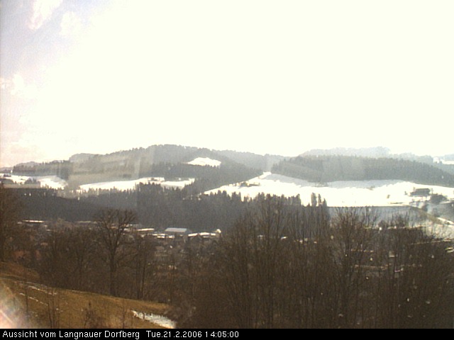 Webcam-Bild: Aussicht vom Dorfberg in Langnau 20060221-140500