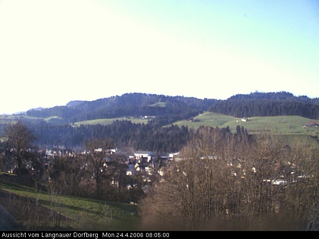 Webcam-Bild: Aussicht vom Dorfberg in Langnau 20060424-080500