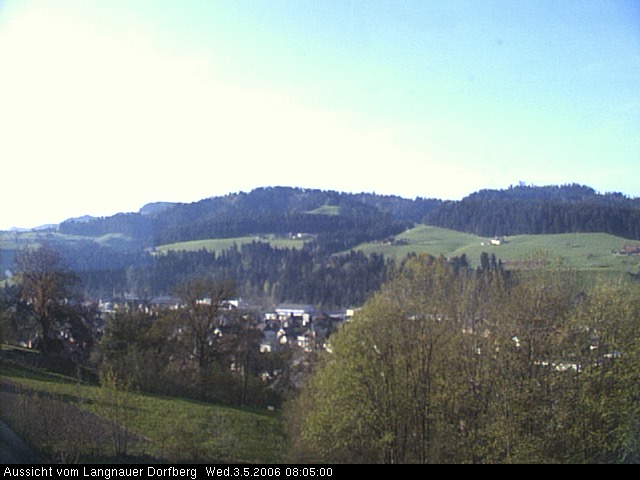 Webcam-Bild: Aussicht vom Dorfberg in Langnau 20060503-080500