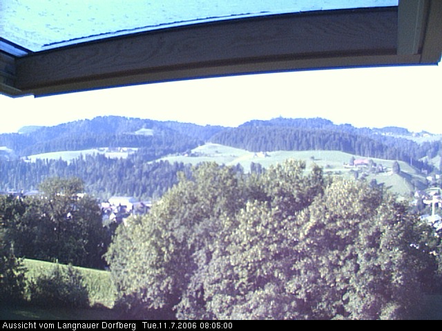 Webcam-Bild: Aussicht vom Dorfberg in Langnau 20060711-080500