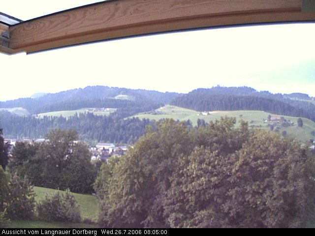 Webcam-Bild: Aussicht vom Dorfberg in Langnau 20060726-080500