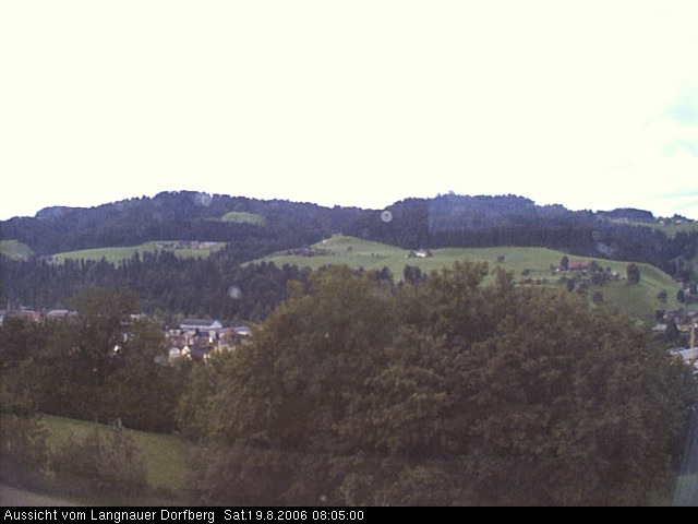 Webcam-Bild: Aussicht vom Dorfberg in Langnau 20060819-080500