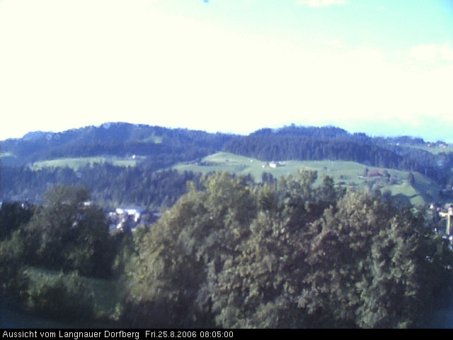 Webcam-Bild: Aussicht vom Dorfberg in Langnau 20060825-080500