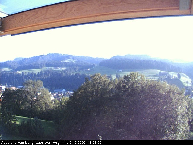 Webcam-Bild: Aussicht vom Dorfberg in Langnau 20060921-180500