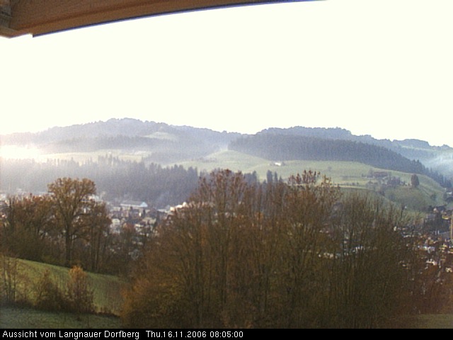 Webcam-Bild: Aussicht vom Dorfberg in Langnau 20061116-080500