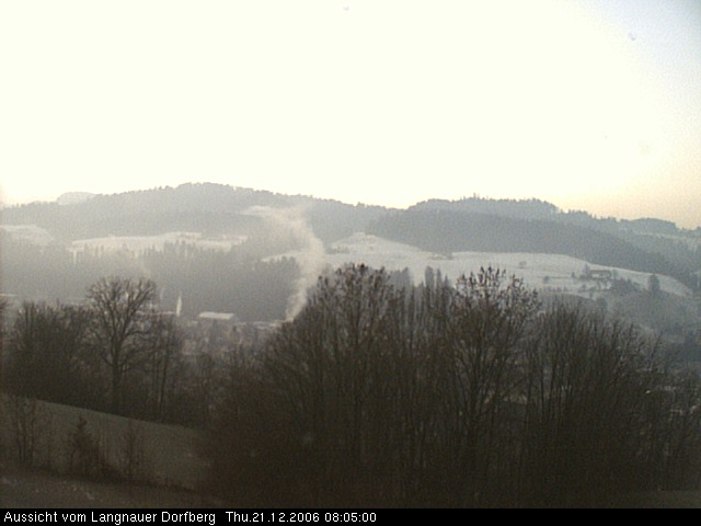 Webcam-Bild: Aussicht vom Dorfberg in Langnau 20061221-080500