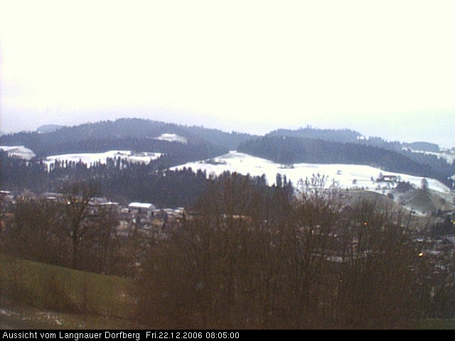 Webcam-Bild: Aussicht vom Dorfberg in Langnau 20061222-080500
