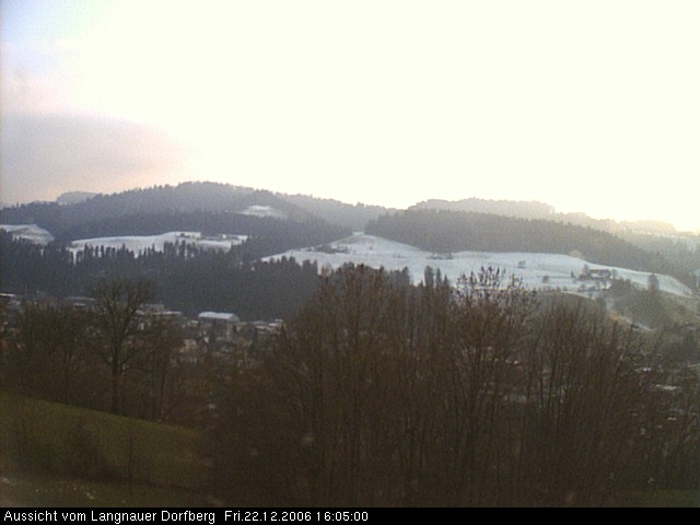 Webcam-Bild: Aussicht vom Dorfberg in Langnau 20061222-160500