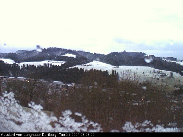 Webcam-Bild: Aussicht vom Dorfberg in Langnau 20070102-080500