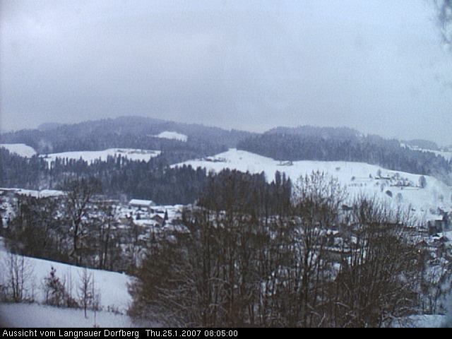 Webcam-Bild: Aussicht vom Dorfberg in Langnau 20070125-080500
