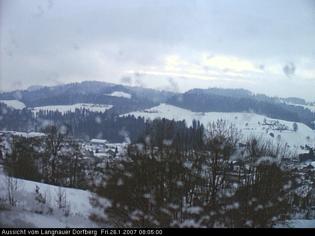 Webcam-Bild: Aussicht vom Dorfberg in Langnau 20070126-080500
