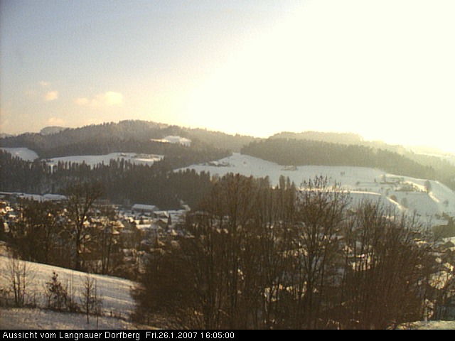 Webcam-Bild: Aussicht vom Dorfberg in Langnau 20070126-160500