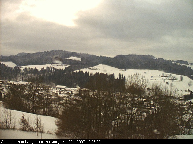Webcam-Bild: Aussicht vom Dorfberg in Langnau 20070127-120500
