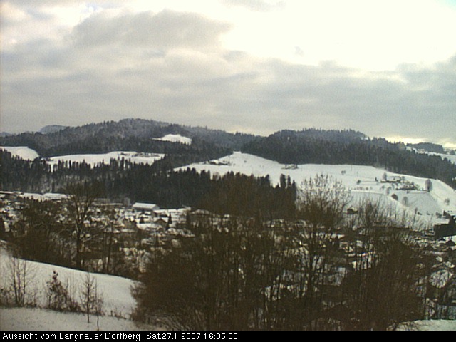 Webcam-Bild: Aussicht vom Dorfberg in Langnau 20070127-160500