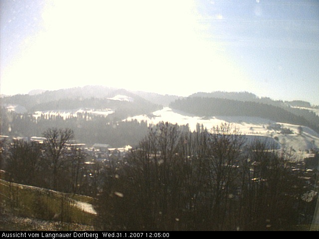 Webcam-Bild: Aussicht vom Dorfberg in Langnau 20070131-120500