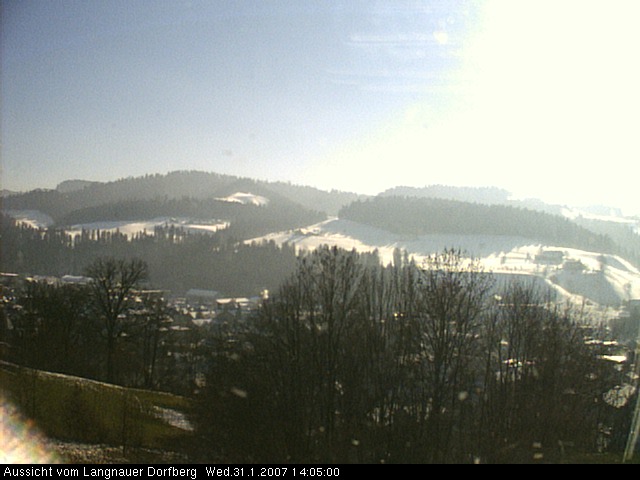Webcam-Bild: Aussicht vom Dorfberg in Langnau 20070131-140500