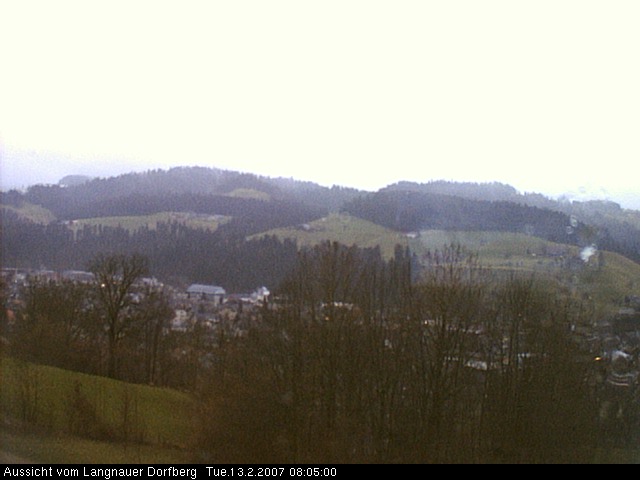 Webcam-Bild: Aussicht vom Dorfberg in Langnau 20070213-080500