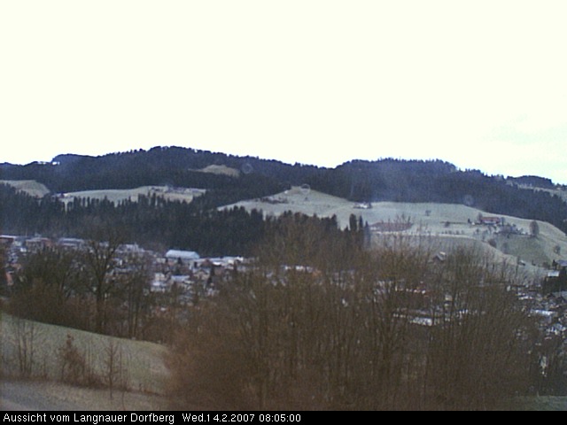 Webcam-Bild: Aussicht vom Dorfberg in Langnau 20070214-080500