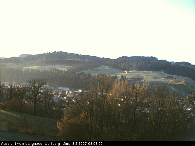 Webcam-Bild: Aussicht vom Dorfberg in Langnau 20070218-080500