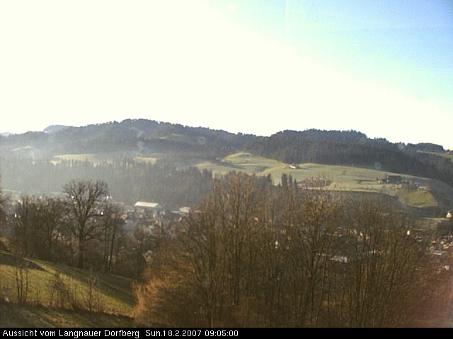 Webcam-Bild: Aussicht vom Dorfberg in Langnau 20070218-090500