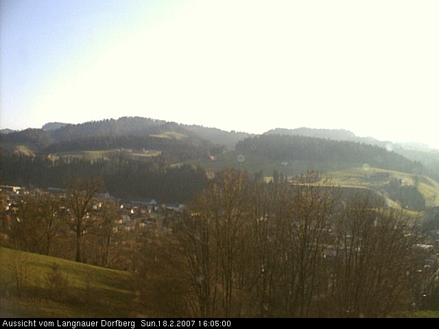 Webcam-Bild: Aussicht vom Dorfberg in Langnau 20070218-160500