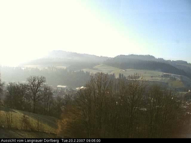 Webcam-Bild: Aussicht vom Dorfberg in Langnau 20070220-090500