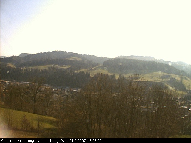 Webcam-Bild: Aussicht vom Dorfberg in Langnau 20070221-150500