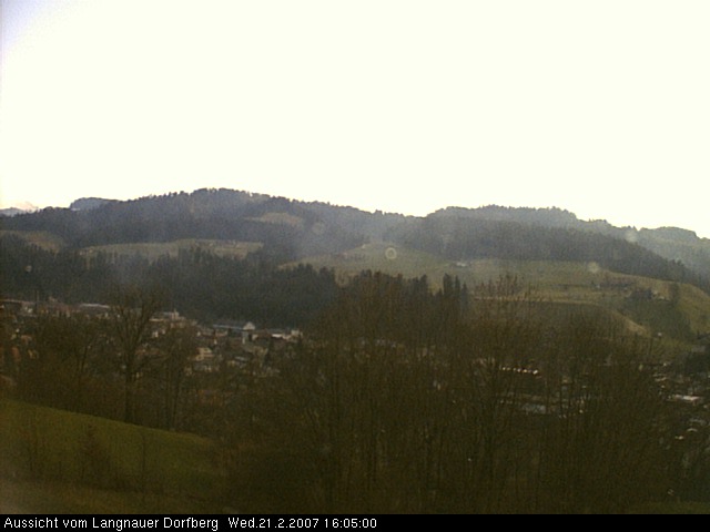 Webcam-Bild: Aussicht vom Dorfberg in Langnau 20070221-160500