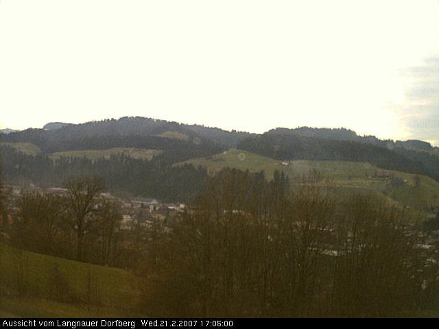 Webcam-Bild: Aussicht vom Dorfberg in Langnau 20070221-170500