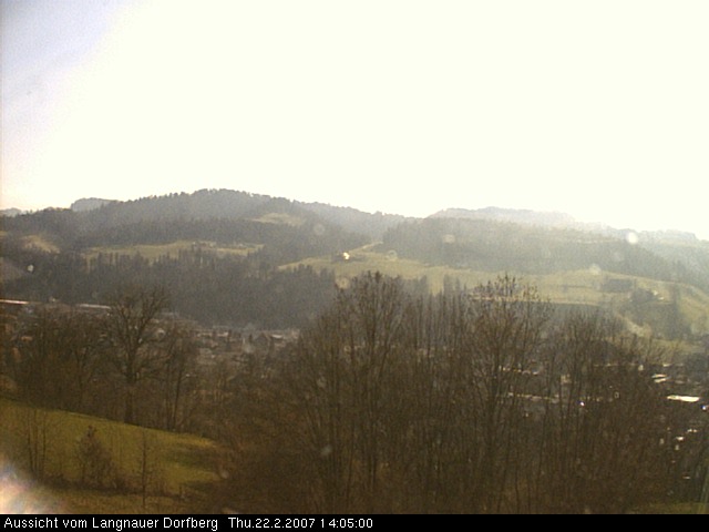 Webcam-Bild: Aussicht vom Dorfberg in Langnau 20070222-140500