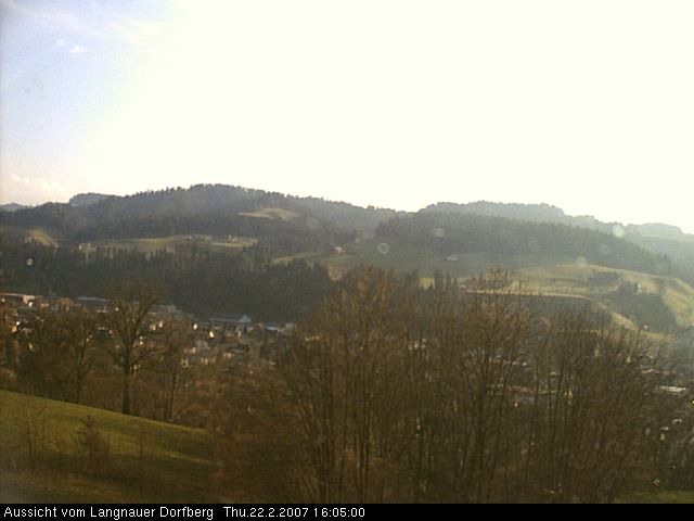 Webcam-Bild: Aussicht vom Dorfberg in Langnau 20070222-160500