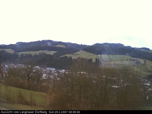 Webcam-Bild: Aussicht vom Dorfberg in Langnau 20070225-080500