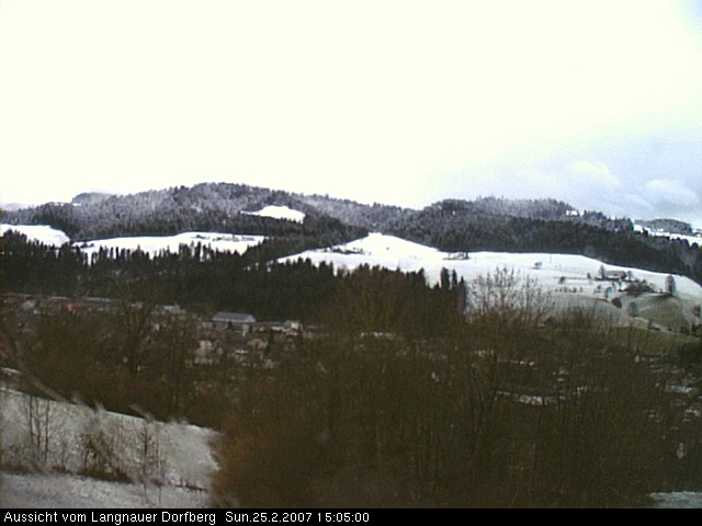 Webcam-Bild: Aussicht vom Dorfberg in Langnau 20070225-150500