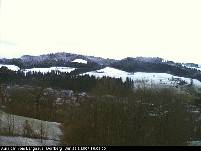 Webcam-Bild: Aussicht vom Dorfberg in Langnau 20070225-160500