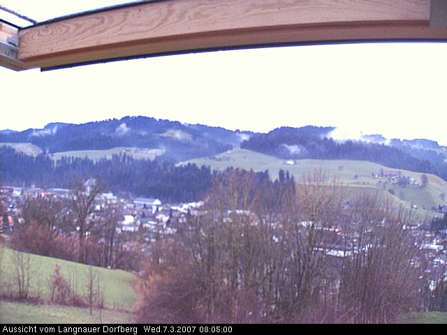 Webcam-Bild: Aussicht vom Dorfberg in Langnau 20070307-080500