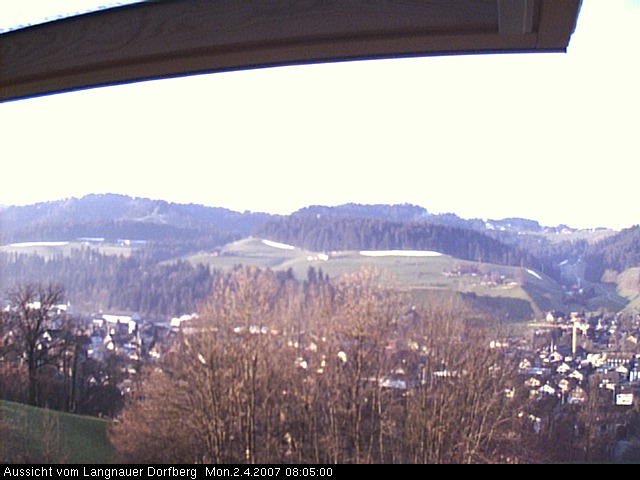Webcam-Bild: Aussicht vom Dorfberg in Langnau 20070402-080500