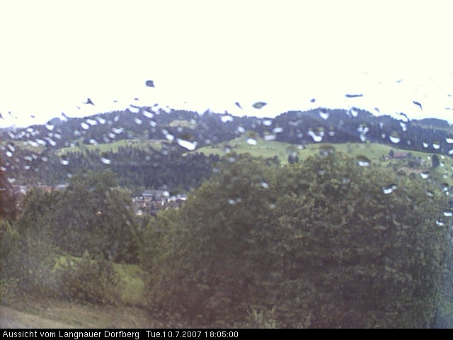 Webcam-Bild: Aussicht vom Dorfberg in Langnau 20070710-180500