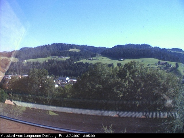 Webcam-Bild: Aussicht vom Dorfberg in Langnau 20070713-180500