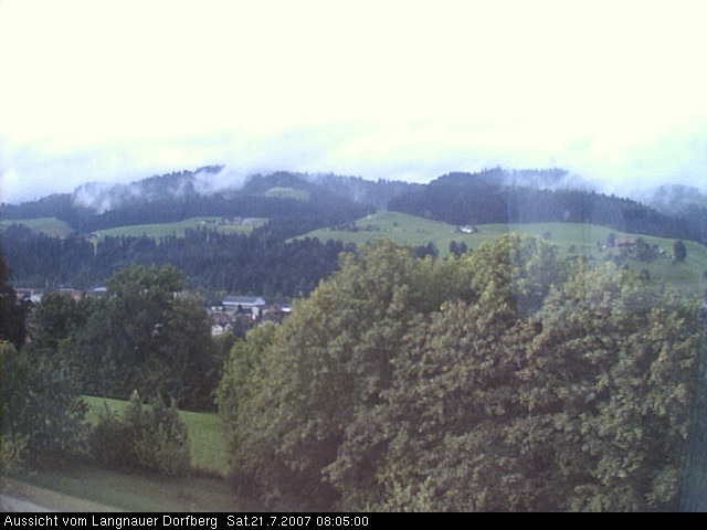 Webcam-Bild: Aussicht vom Dorfberg in Langnau 20070721-080500