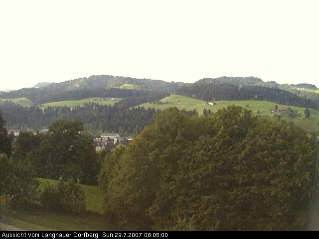 Webcam-Bild: Aussicht vom Dorfberg in Langnau 20070729-080500