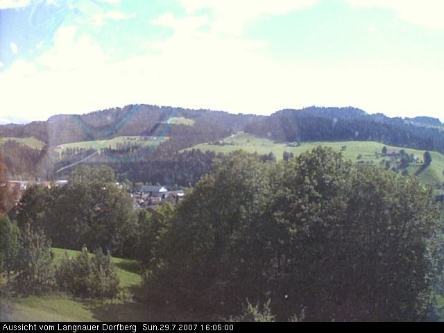 Webcam-Bild: Aussicht vom Dorfberg in Langnau 20070729-160500