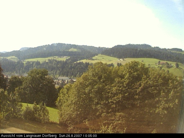 Webcam-Bild: Aussicht vom Dorfberg in Langnau 20070826-100500