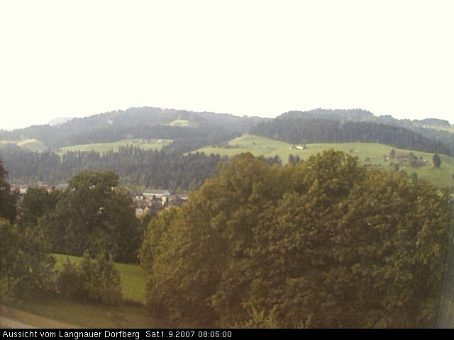 Webcam-Bild: Aussicht vom Dorfberg in Langnau 20070901-080500