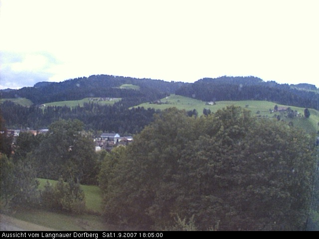 Webcam-Bild: Aussicht vom Dorfberg in Langnau 20070901-180500