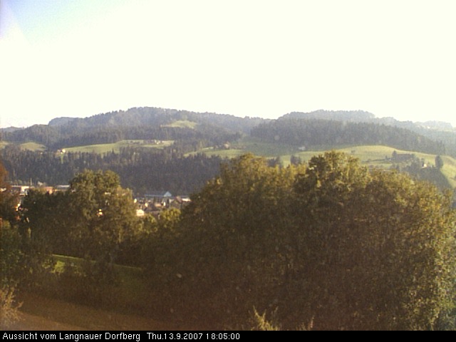 Webcam-Bild: Aussicht vom Dorfberg in Langnau 20070913-180500