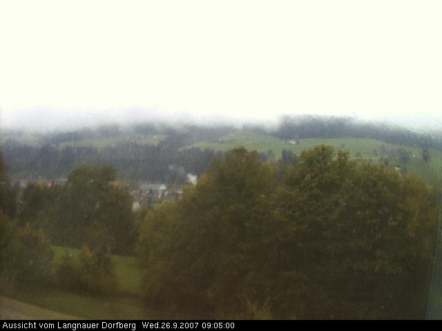 Webcam-Bild: Aussicht vom Dorfberg in Langnau 20070926-090500