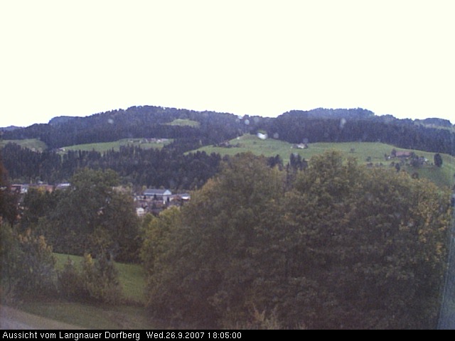 Webcam-Bild: Aussicht vom Dorfberg in Langnau 20070926-180500