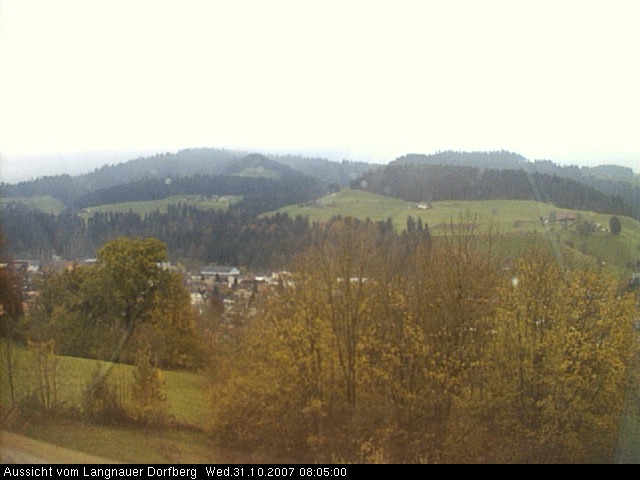 Webcam-Bild: Aussicht vom Dorfberg in Langnau 20071031-080500